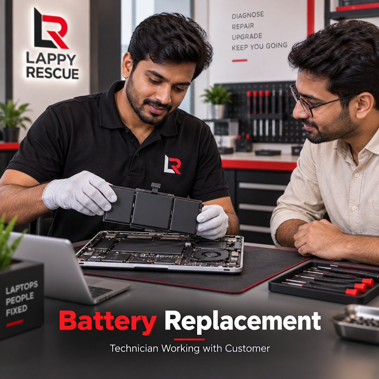 Laptop battery replacement