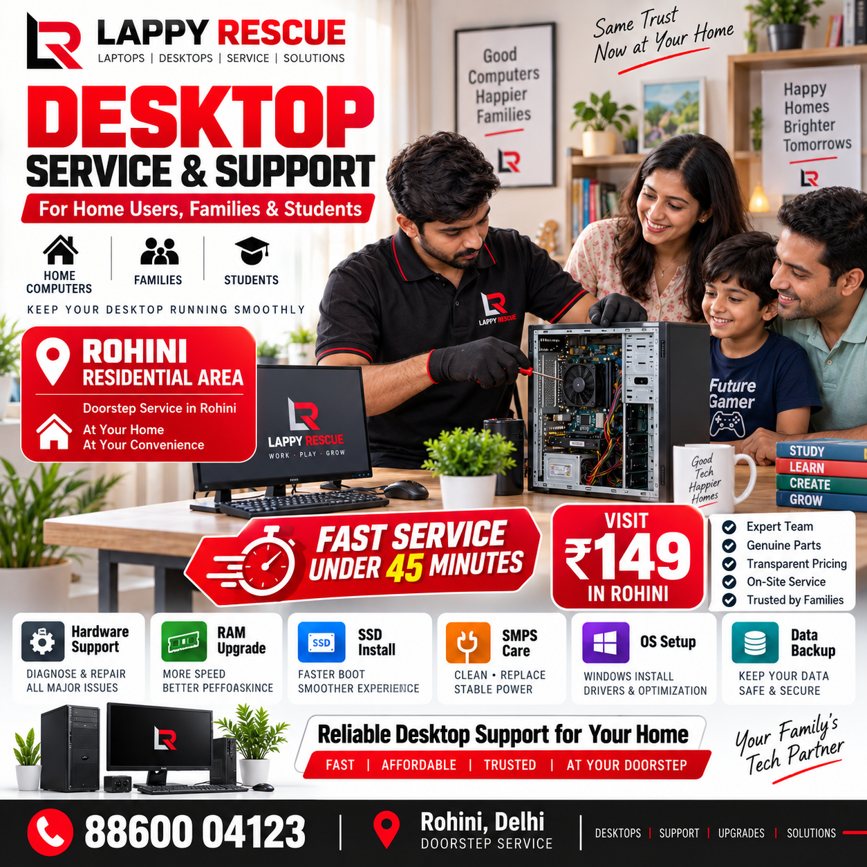 Desktop service and support in Rohini